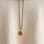 iny Round Brass Locket Necklace // ..